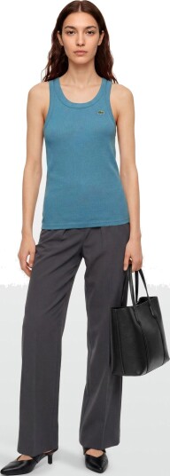Lacoste Slim Fit Cotton Tank Top Blue 42 Lacoste Slim Fit Cotton Tank Top Blue 42
