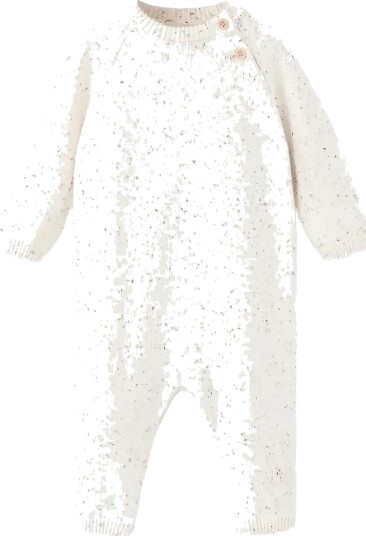 Mango Knitted Long Jumpsuit Beige 1 3M