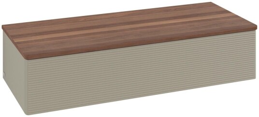 Villeroy & Boch Villeroy & Boch Antao Sideskap 120x50x26,8 cm m/lys Steingrå/Valnøtt