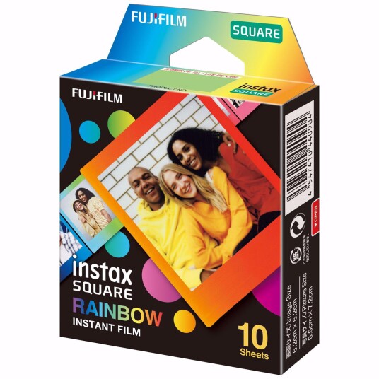 INSTAX Square film. 10 stykker. Rainbow INSTAX Square film. 10 stykker. Rainbow