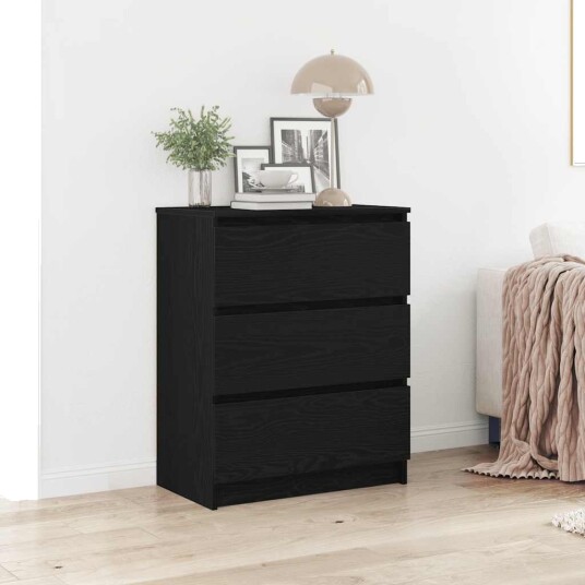 Skjenk svart eik 60x35x76 cm konstruert tre Skjenk svart eik 60x35x76 cm konstruert tre