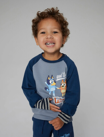 Name It Nmmsilas Bluey Nreg Sweat Bru Sky Blue 92