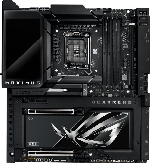 ASUS ROG Maximus Z890 Extreme Hovedkort LGA 1851 med WiFi, DDR5 og Thunderbolt ASUS ROG Maximus Z890 Extreme Hovedkort LGA 1851 med WiFi, DDR5 og Thunderbolt