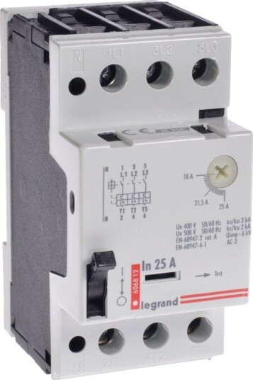 Legrand Motorsikringsbryter 3P 11Kw 18 25A M 250 25 606812