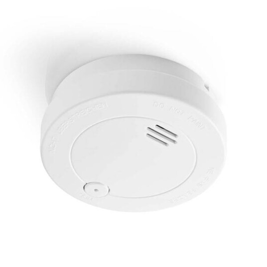 Nedis Røykvarsler med 85 dB Alarm for Hjem og Kontor - Batteridrevet Hvit