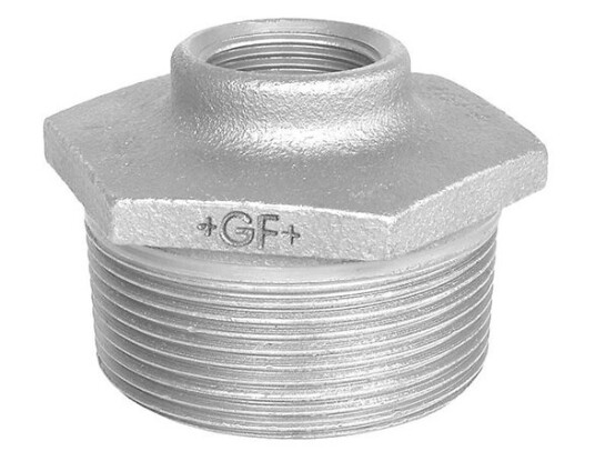 +GF+ nipple sleeve galvanized 4 2 1/2""