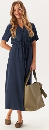 SELECTED FEMME Slfviva-damina Ss Ankle Sun Dr Dark Sapphire 36