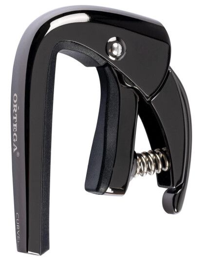Ortega Guitars Ortega Tncapocv-Bcr True Note Capo Svart Chrome Curved