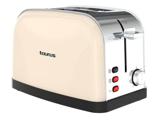 Taurus Vintage 2-Skiver Brødrister 950W Krem