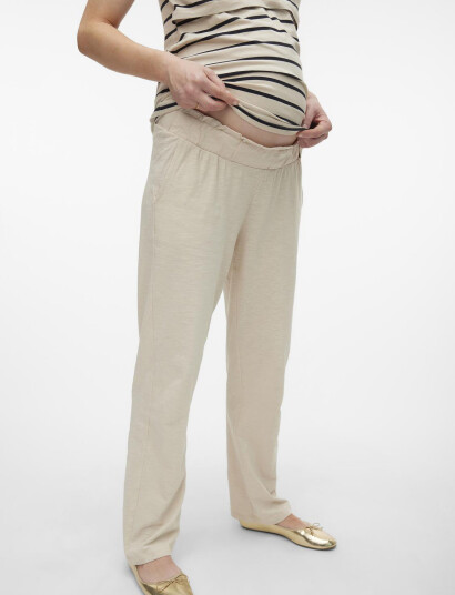 Mamalicious Mlivy Jrs Pants Noos - Cream - XS