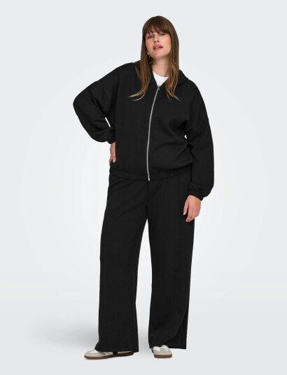ONLY Carmakoma Carscarlett Ls Elastic Zip Hood Swt Noos Black 42 44 ONLY Carmakoma Carscarlett Ls Elastic Zip Hood Swt Noos Black 42 44