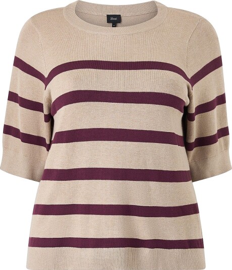 Zizzi Pullover mCarrie S/S Gul