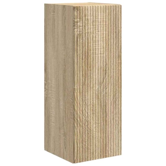 TV Veggskap 2 pcs Sonoma 30 x 31 x 80 cm Konstruert tre