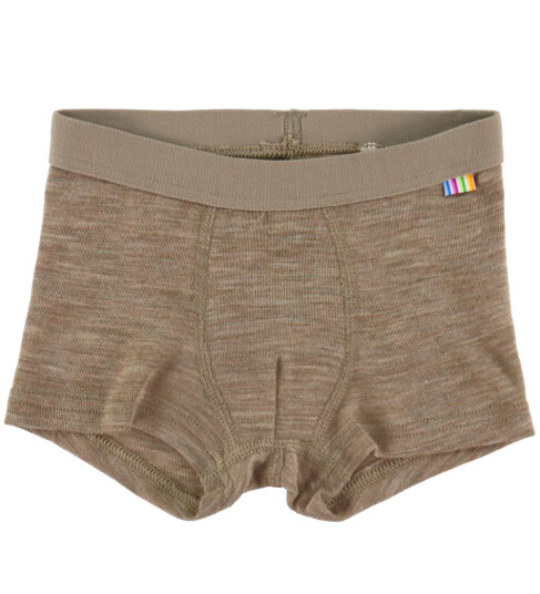 Joha Boxershorts Ull/Silke Beige Melange Joha 150 Boxershorts Brun