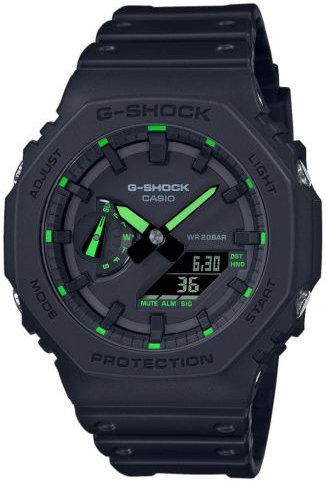 Casio Herreklokke GA 2100 1A3ER G Shock Sort/Resinplast Ø45.4 mm Casio Herreklokke GA 2100 1A3ER G Shock Sort/Resinplast Ø45.4 mm