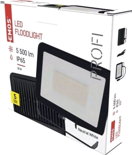 Emos Flomlys Led Flomlys Emos Profi Zs2642 50W 5500Lm 4000K Ip65 Svart