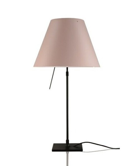 Luceplan - Costanza Bordlampe m/Dimmer Svart/Soft Skin
