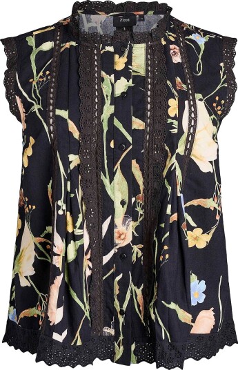 Zizzi Bluse mKris S/L Svart Zizzi Bluse mKris S/L Svart