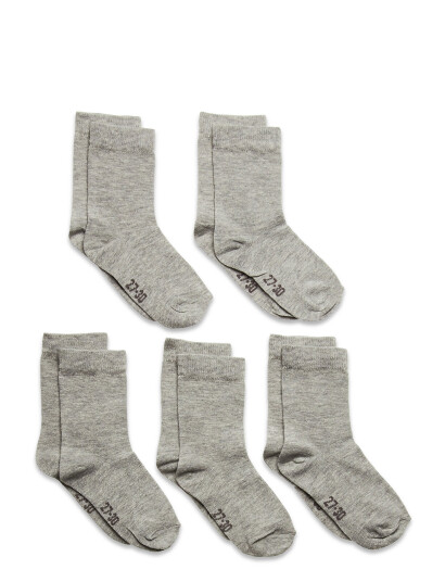 Minymo Ankle Sock -Solid (5-Pack) Grey 31-34 Minymo Ankle Sock -Solid (5-Pack) Grey 31-34
