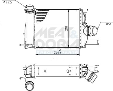 MEAT & DORIA 995206 Intercooler