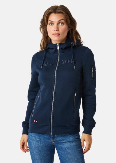 Nautic Experience Marstrand Zip Hood W Ii Dk. Navy 38 Hoodies