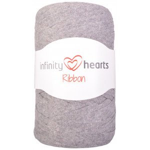  Infinity Hearts Ribbon Stoffgarn 05 Grå