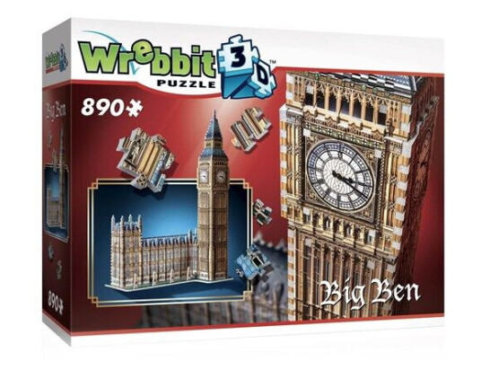 Wrebbit 3D Big Ben (890) 3D Puslespill