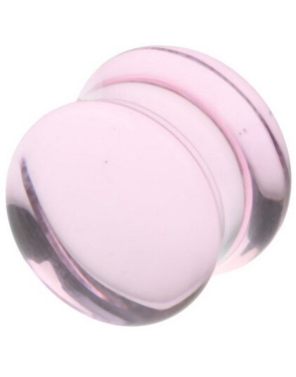 Utgått Rosa Pyrex Piercing Plugg Strl 1.6 mm