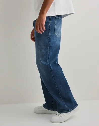 Que Sera Sera Luke Loose denim Loose fit jeans Blå