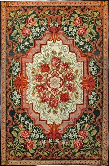 Flatvevd teppe Masarida svart/multi Størrelse: 150 x 230 cm