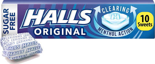 Halls Halspastiller Original Mentholyptus Sukkerfri 32 gr.