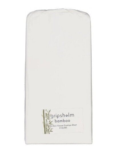 Gripsholm Envelope Sheet Bamboo 210X200Cm White 210X200 Cm White 210X200CM