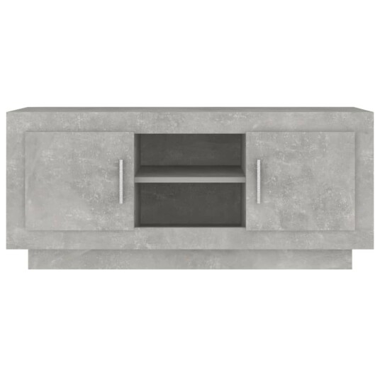 vidaXL TV-benk betonggrå 102x35x45 cm konstruert tre