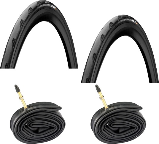 Continental Grand Prix 5000 700x28C 48mm racer ventil 2 dekk + 2 slanger