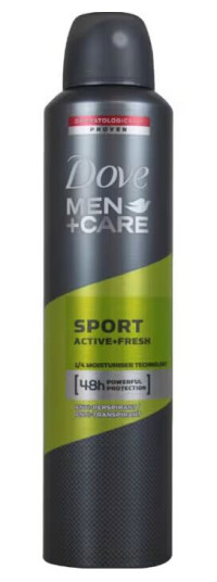 Dove Men Sport Active Fresh Deodorant Spray 250ml Dove Men Sport Active Fresh Deodorant Spray 250ml