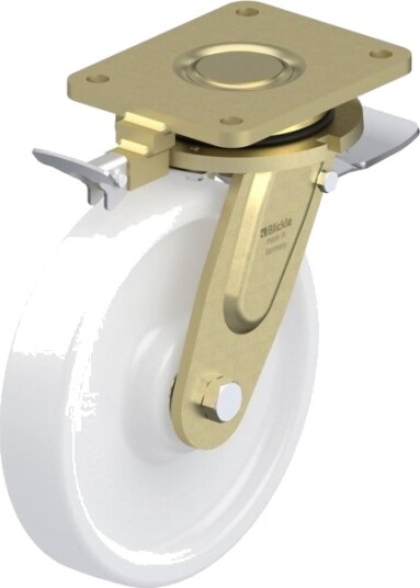 Blickle 853058 Ls-Spo 251K-St-Ri4 Styrehjul Med Bremse Hjuldiameter: 250 Mm Bæreevne (Maks.): 1500 Kg 1 Stk