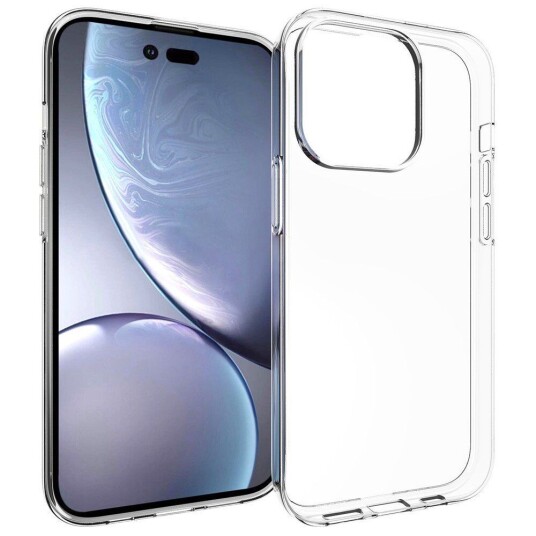 INCOVER iPhone 14 Pro Ultra Thin Fleksibel Plast Deksel - Gjennomsiktig