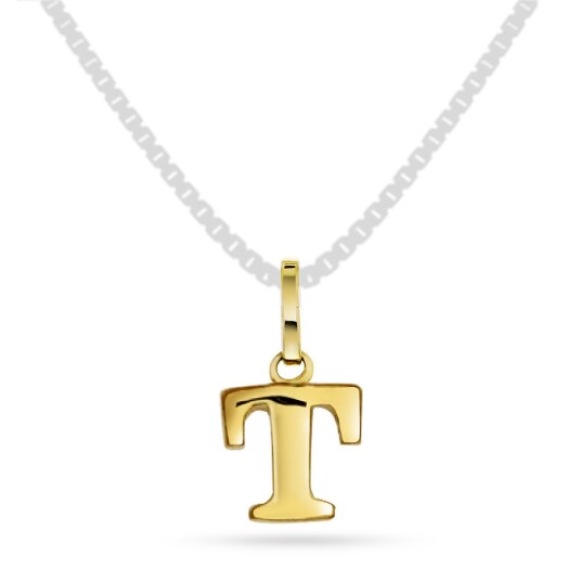 Pan Jewelry, Anheng i 585 gult gull bokstav T Pan Jewelry, Anheng i 585 gult gull bokstav T