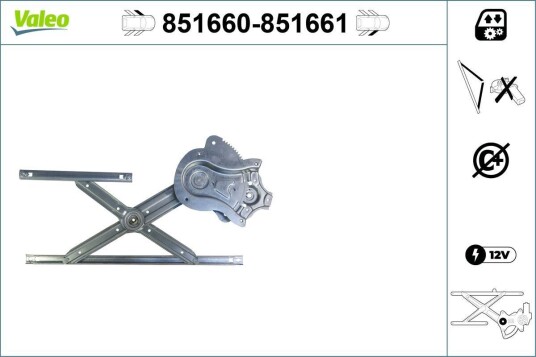Vindusheis VALEO 851660 Vindusheis VALEO 851660