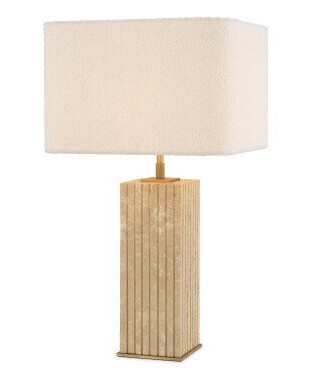Giova bordlampe travertine