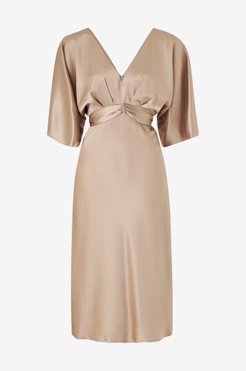 By Malina Kjole Juno Dress Beige By Malina Kjole Juno Dress Beige