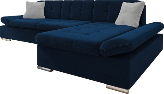 Djerra Sofa med Divan 3 seter   Blå/Lys grå