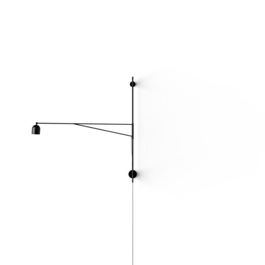 Karakter Klosset Lys Lang Vegglampe Sort