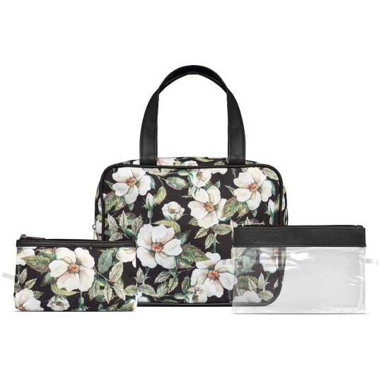 Gillian Jones Sustainable 3 piece Toiletry Bag Set Gillian Jones Sustainable 3 piece Toiletry Bag Set