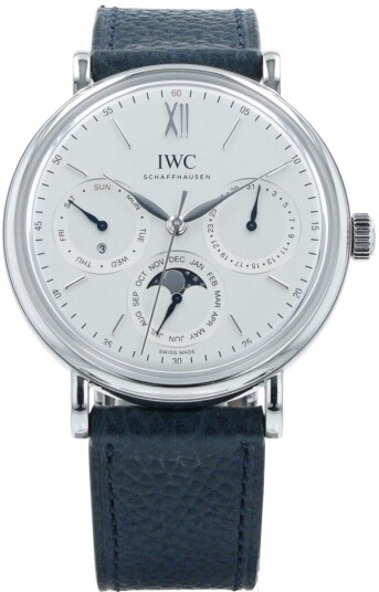 IWC Herreklokke IW344601 Portofino Hvit/Lær Ø40 mm