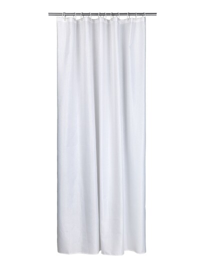 Noble House Shower Curtain Granada - White - 180X200CM Noble House Shower Curtain Granada - White - 180X200CM