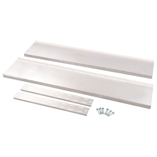 vidaXL Flytende vegghylle 2 niv?er rustfritt st?l 150x30 cm vidaXL Flytende vegghylle 2 niv?er rustfritt st?l 150x30 cm