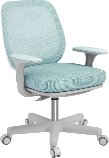 Ergonomisk kontorstol justerbar høyde grønn