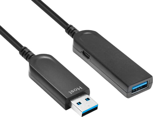 MicroConnect Premium Optic fiber USB 20m,