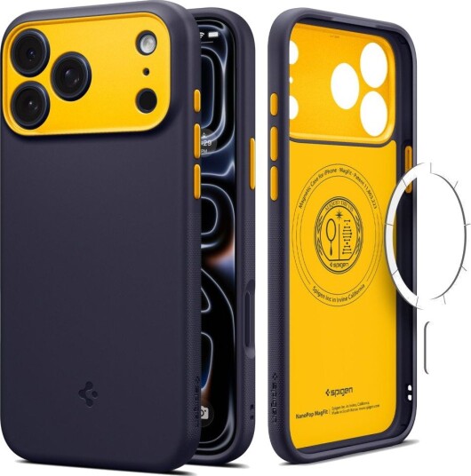Spigen Nano Pop MagSafe Deksel til iPhone 17 Pro/18 Pro - Blueberry Navy